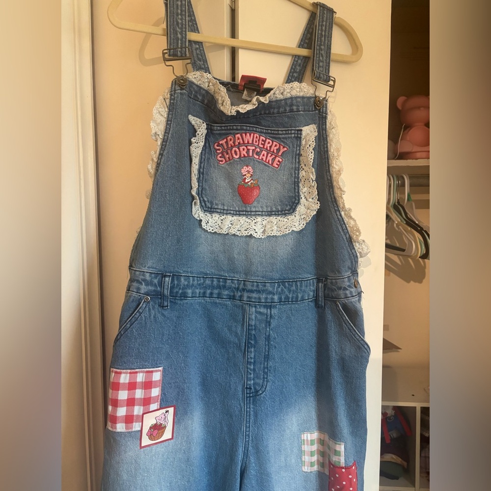 Strawberry Shortcake Denim Overalls
